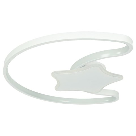 Lampa LED sufitowa plafon do pokoju dziecięcego ściemniana LUMELA + pilot księżyc biała