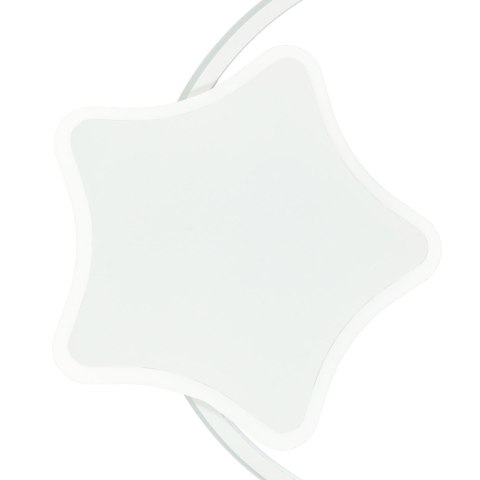 Lampa LED sufitowa plafon do pokoju dziecięcego ściemniana LUMELA + pilot księżyc biała