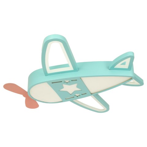 Lampa LED sufitowa plafon do pokoju dziecięcego ściemniana LUMELA + pilot samolot