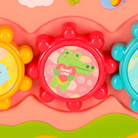 Zabawka sensoryczna wbijak dla niemowląt 8w1 Bibi-inn niebieska