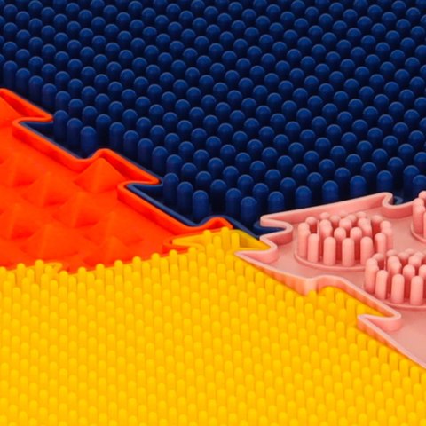 Mata sensoryczne puzzle montessori do masażu stóp 8 elementów