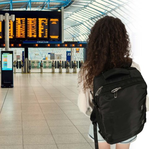 Plecak podróżny do samolotu bagaż podręczny kabinowy turystyczny wodoodporny 45x32cm