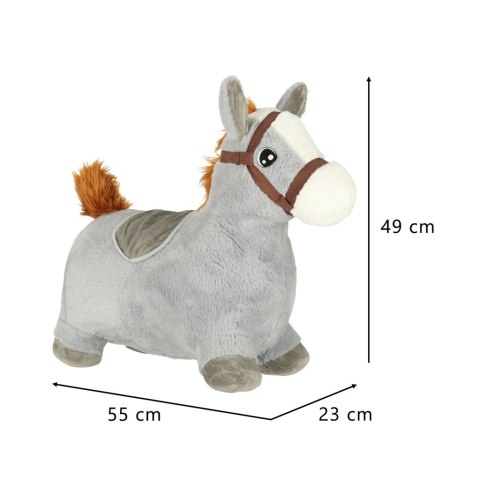 Skoczek dla dzieci do skakania z pompką gumowy koń konik