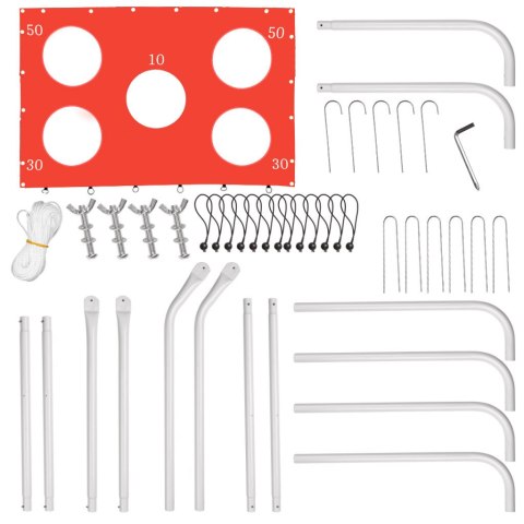 Bramka piłkarska do piłki nożnej dla dzieci treningowa 2w1 + mata celności 215 x 153 x 76 cm