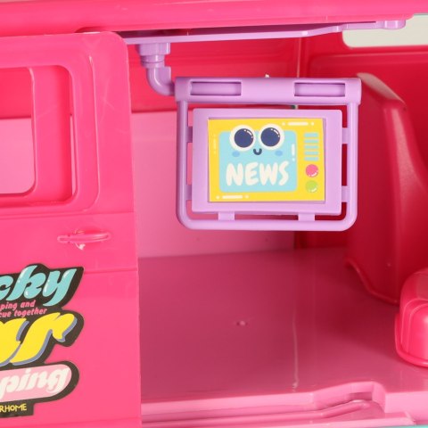 Samochód dla lalek kempingowy kamper akcesoria lalka basen