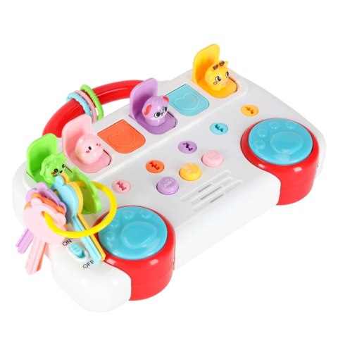 Autobus edukacyjny grający wyskakujące zwierzątka kluczyki