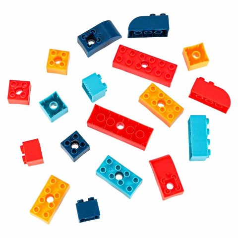 Klocki konstrukcyjne do budowania ruchome z silnikiem 116 elementów