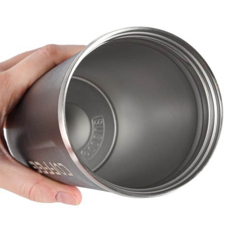 Kubek termiczny z ustnikiem termos LED 500ml czarny