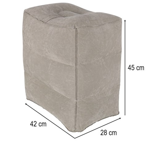 Podnóżek nadmuchiwany pod nogi pufa turystyczna 3 poziomy wysokości