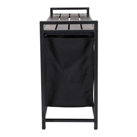 Kosz na pranie bieliznę 2 komory z półką blatem pojemnik loft 92l