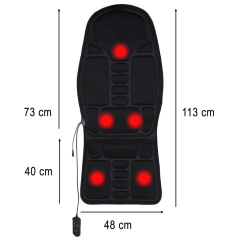 Masażer do pleców mata masująca grzewcza do masażu na fotel do samochodu